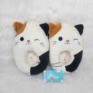 Squishmallows cam the cat plush slippers.